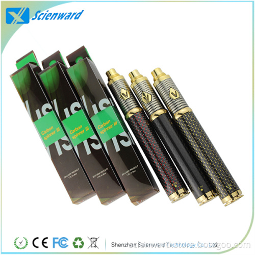 Wholesale 2015 Newest Electronic Cigarette Vision Carbon Spinner 3 & 1600mAh Battery on Promotion! ! ! (SW1208)